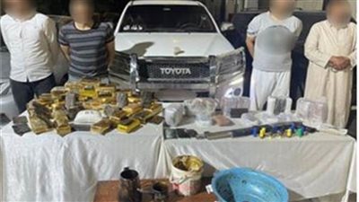 مباحث القاهرة تُحبط ترويج 723 طربة حشيش وتضبط 7 تجار مخدرات