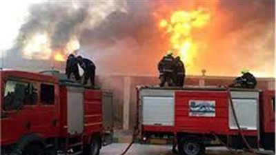 الحماية المدنية تسيطر على حريق هائل داخل جراج بفيصل