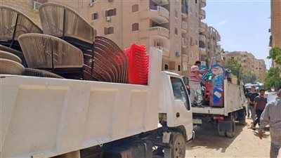 تحرير 117 محضرًا خلال حملة لإزالة الإشغالات بشوارع ملوى بالمنيا 