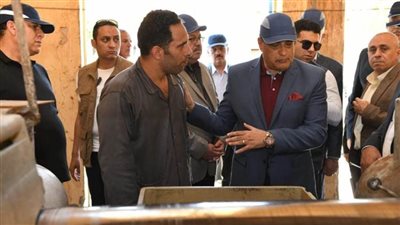 وزير الدولة للإنتاج الحربي يتفقد 
