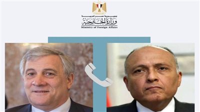 وزير الخارجية يتلقى اتصالا هاتفيا من نظيره الإيطالي