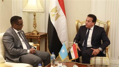 الدكتور خالد عبدالغفار يستقبل وزير العمل الصومالي لبحث التعاون المستقبلي في مجالات الصحة والسكان