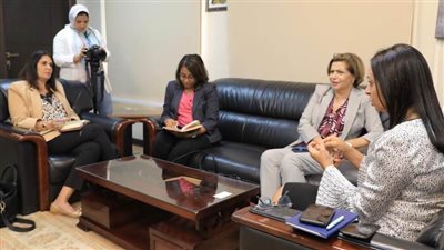 مايا مرسي تجتمع بمديرة التنمية البشرية لمنطقة الشرق الأوسط بالبنك الدولي