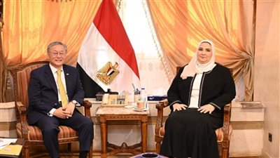 القباج تستقبل سفير كوريا الجنوبية بالقاهرة ويبحثان تعزيز آليات التعاون المشترك بين البلدين