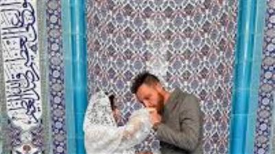 أول صورة من حفل زفاف محمود حجازي ورنا زًروق في أمريكا