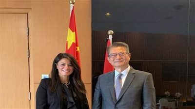 وزيرة التعاون الدولي تبحث تعزيز التعاون المشترك مع وزير المالية بهونج كونج (صور)