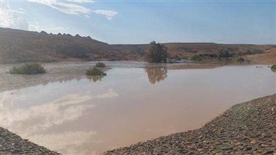 بعد سيول مطروح.. الري: نجاح سد وادي إسماعيل في حجز 175 ألف متر مكعب من المياه (صور)