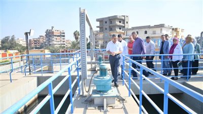 لمتابعة تنفيذ توجيهات الرئيس عبد الفتاح السيسي ..جولة مفاجئة لمحافظ الغربية لمحطة مياه كفر الزيات ومستشفى كفر الزيات 