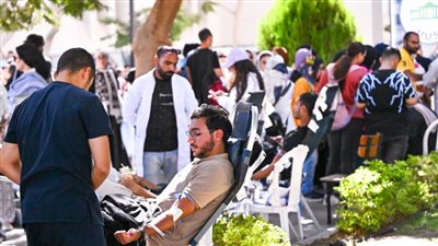 جامعة مصر للعلوم والتكنولوجيا تطلق حملة للتبرع بالدم لدعم الأشقاء في فلسطين