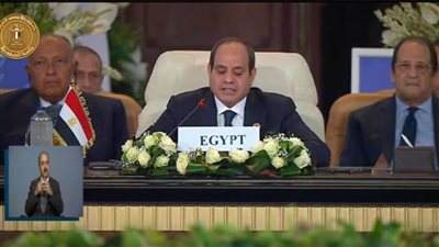 قمة القاهرة للسلام.. رئاسة الجمهورية: مصر لن تقبل دعاوى تصفية القضية الفلسطينية
