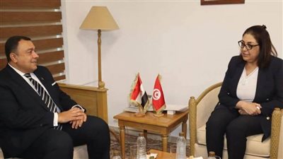 السفير المصري بتونس يلتقي بوزيرة التجارة وتنمية الصادرات التونسية