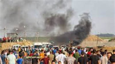 انفجار هز المنطقة.. شاهد لحظة استهداف المستشفي المعمداني في غزة |فيديو