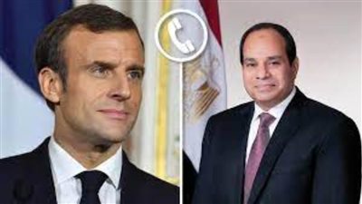 الرئيس السيسي وماكرون يتبادلان وجهات النظر بشأن التطورات الأخيرة في قطاع غزة