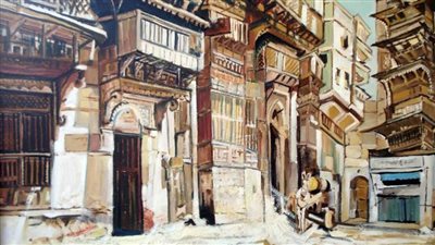 حكايتى مع الزمان.. معرض تشكيلى لفاروق مصطفى بالأوبرا