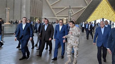 رئيس الوزراء يتفقدُ المتحف المصري الكبير لمتابعة تطورات الأعمال (صور)