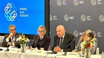 لقاءات مكثفة لوزير الخارجية مع وسائل الإعلام ومراكز الأبحاث وشحذ الأفكار الأمريكية (صور)