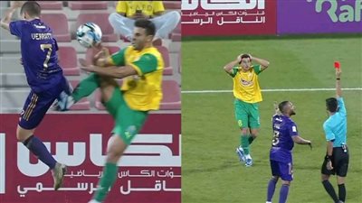 حمدى فتحي يتعرض للطرد مع الوكرة في مواجهة العربي بالدوري القطري