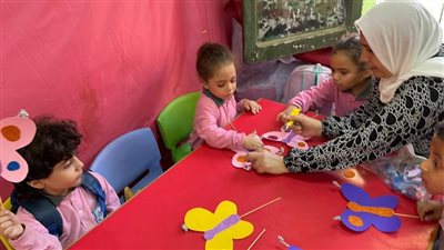 أطفال أتوبيس الفن الجميل فى ضيافة مجمع الأديان