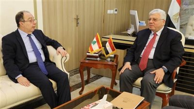 وزير التعليم العالي يستقبل السفير اللبنانى بالقاهرة لبحث أوجه التعاون بين الجانبين (صور)