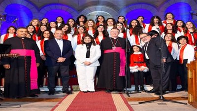 وزيرة الهجرة تشهد الاحتفال السنوي لعيد الميلاد المجيد بكنيسة السيدة العذراء بمصر الجديدة (صور)
