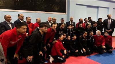 بصحبة مجلس إدارة الأولمبية ورؤساء الاتحادات الرياضية وزير الشباب يلتقي لاعبي المنتخبات الوطنية بالمعادي (صور)