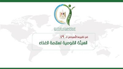 المركز الإعلامي للهيئة القومية لسلامة الغذاء يصدر تقريره الأسبوعي الــ 49 خلال الأسبوع الماضي (إنفوجراف)