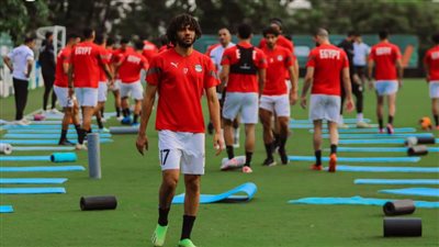 منتخب مصر يستعد لمباراة غانا في أمم أفريقيا