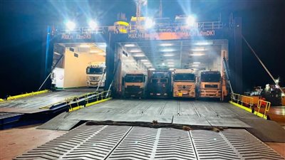 وزير النقل: الخط العربي للنقل البري والبحري يربط مصر والأردن والعراق (صور)