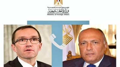 سامح شكري يتلقى اتصالا من وزير خارجية النرويج