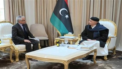 رئيس مجلس النواب الليبي يلتقي سفير فرنسا لدى ليبيا (صور)