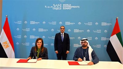 رئيس الوزراء يشهد التوقيع على ملحق تمديد مذكرة تفاهم في مجال تطوير العمل الحكومي بين مصر والإمارات