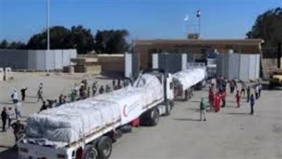 إدخال 169 شاحنة مساعدات إلى قطاع غزة عبر ميناء رفح البري