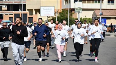 احتفالا باليوم العالمي لمكافحة السرطان وزير الرياضة يطلق اشارة بدء ماراثون بالتعاون مع 