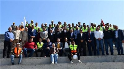 وزير الرياضة يتفقد سير الأعمال الإنشائية الجارية باستاد النادي المصري الجديد (صور)