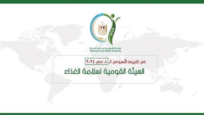 المركز الإعلامي للهيئة القومية لسلامة الغذاء يصدر تقريره الأسبوعي الــ8 لعام 2024 (إنفوجراف)