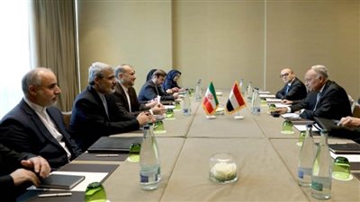 وزير الخارجية يلتقي نظيره الإيراني على هامش اجتماعات مجلس حقوق الإنسان بجنيف (صور)