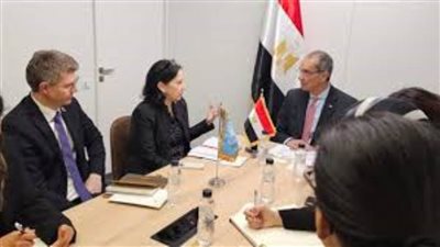 وزير الاتصالات يلتقى الرئيس التنفيذى لمجموعة فوداكوم Vodacom Group