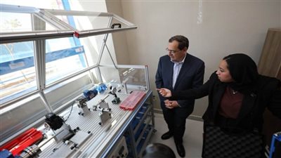 وزير البترول ومحافظ بورسعيد ورئيس وأعضاء لجنة الطاقة والبيئة يتفقدون مدرسة ظهر والمركز المتميز (صور)