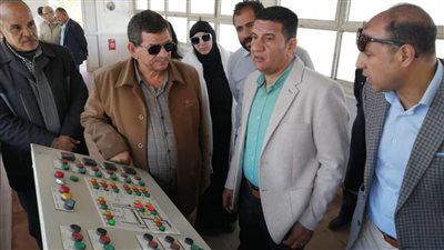 رئيس جهاز بني سويف الجديدة يتفقد محطة تنقية مياه الشرب والمأخذ بالمدينة