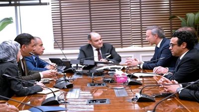 وزير التجارة والصناعة يبحث مع وفد 