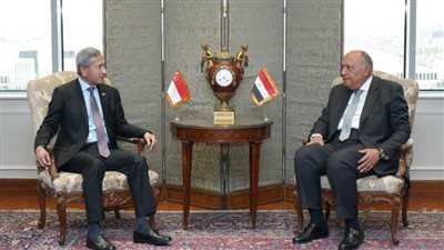 سامح شكري يستقبل وزير خارجية سنغافورة (صور)