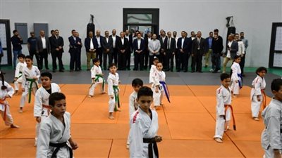 وزير الرياضة يفتتح حمام السباحة الأولمبي في نادي سيتي كلوب ببنها (صور)