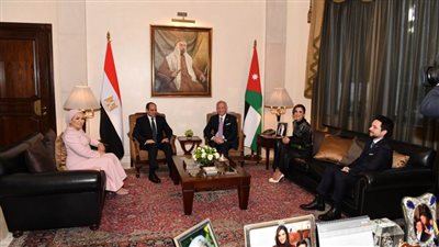 متحدث الرئاسة ينشر صور استقبال العاهل الأردني والملكة رانيا للرئيس السيسي والسيدة قرينته