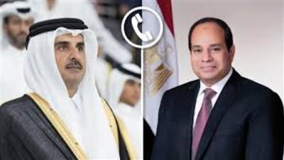 الرئيس السيسي يهنئ أمير قطر بحلول عيد الفطر المبارك
