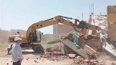 محافظ أسيوط: إزالة 14 حالة تعد على أراضٍ زراعية بالقوصية 