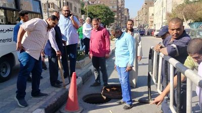 مياه الشرب بسوهاج: هبوط أرضى بشارع التحرير وعدم تأثر خدمات المياه