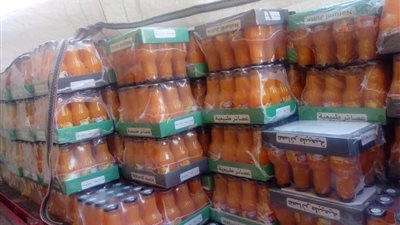 ضبط 1.5 طن أرز و29 ألف عبوة مياه غازية وعصائر مجهولة المصدر بسوهاج