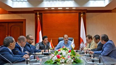 محافظ سوهاج يبحث مشروع توسعات محطة معالجة صرف صحي أولا نصير 