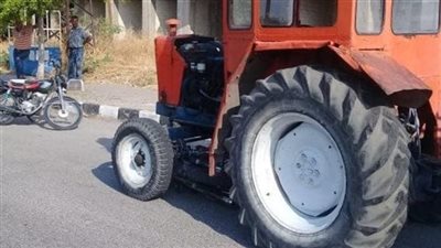 مصرع طفل دهسه جرار زراعي على الطريق الغربي بسوهاج