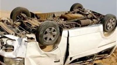 مصرع وإصابة 5 أشخاص من أسرة واحدة في حادث انقلاب سيارة بسوهاج